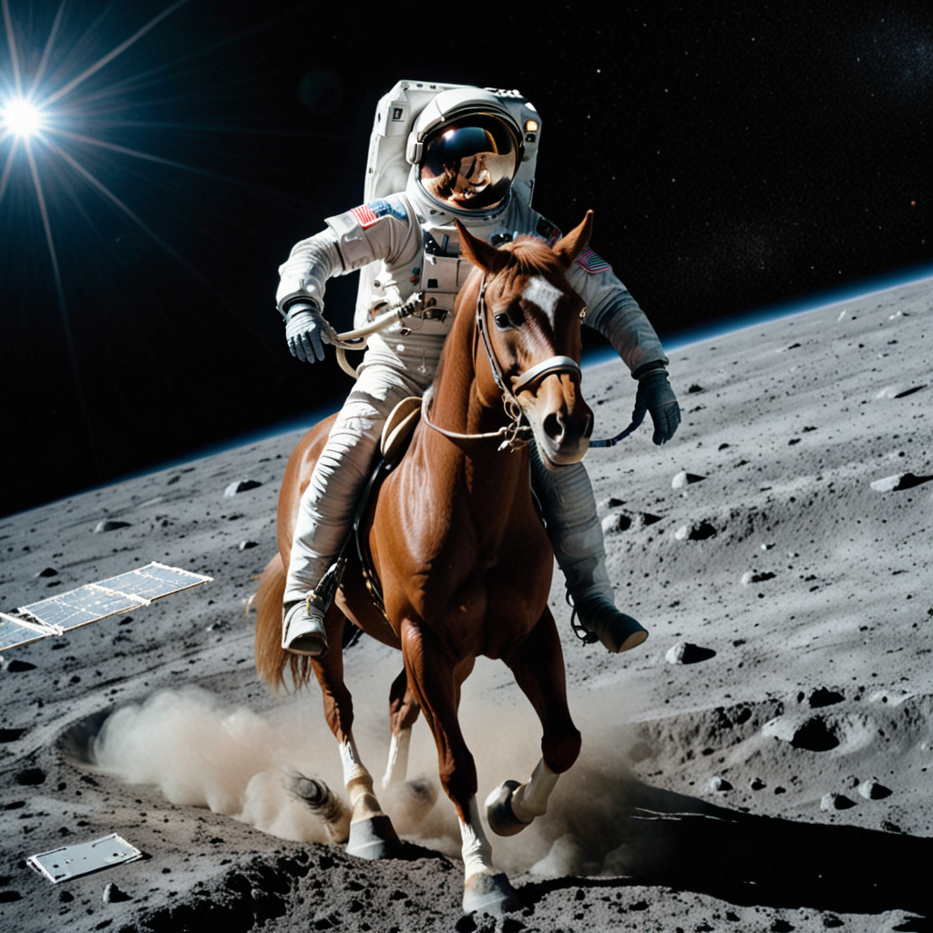 An astronaut riding a horse with the DPMPP SDE sampler.